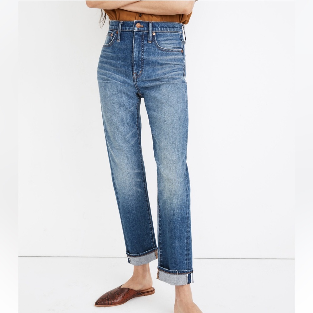 Madewell Classic Straight Jeans in Ives Wash: Selvedge Edition Size 29 - Picture 1 of 6